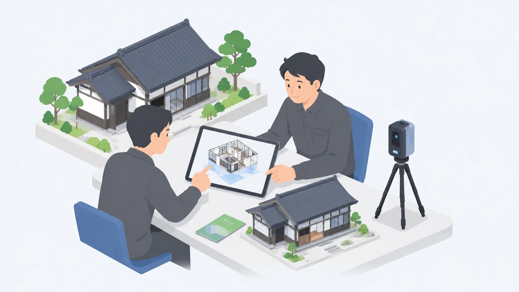 現地調査の相談をイメージしたビジュアル
